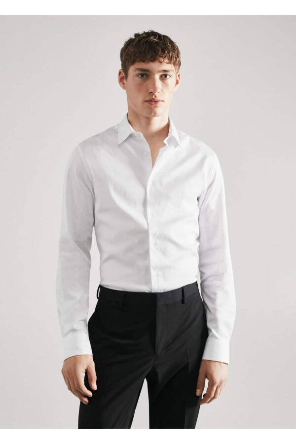 Super Slim Fit Poplin Shirt - 1