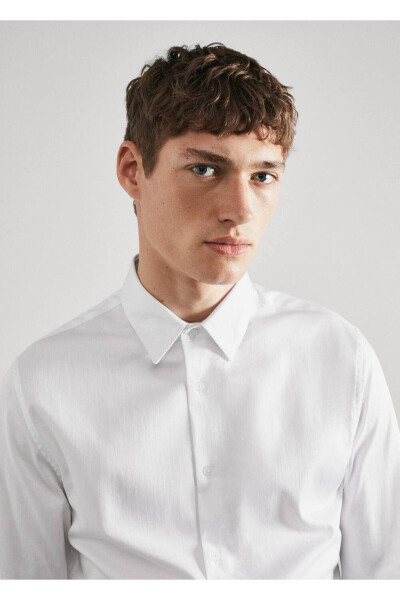 Super Slim Fit Poplin Shirt - 8