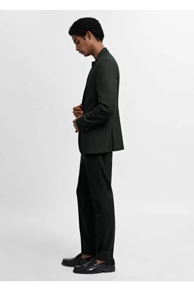 Süper slim fit streç kumaştan kumaş pantolon - 5