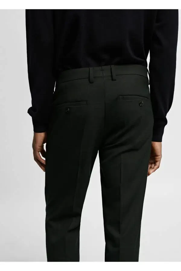 Süper slim fit streç kumaştan kumaş pantolon - 6