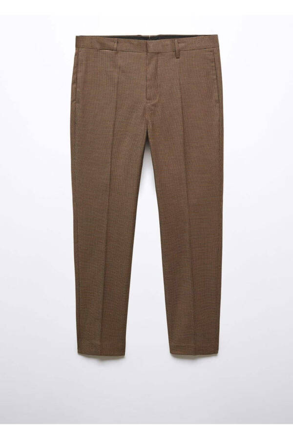 Süper Slim Fit Streç Kumaştan Kumaş Pantolon - 3