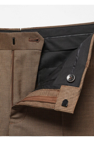 Süper Slim Fit Streç Kumaştan Kumaş Pantolon - 7