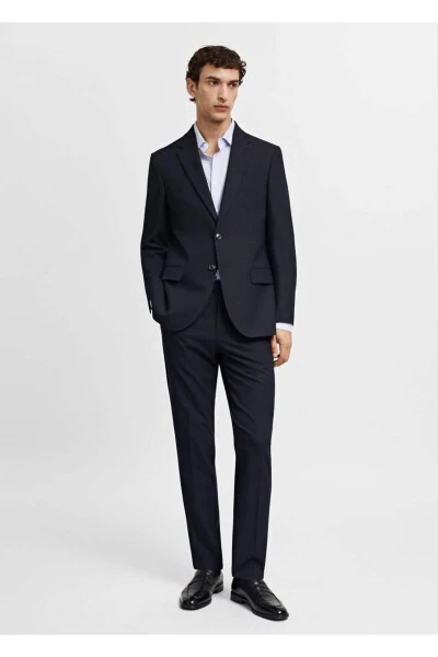 Süper slim fit streç kumaştan kumaş pantolon - 2