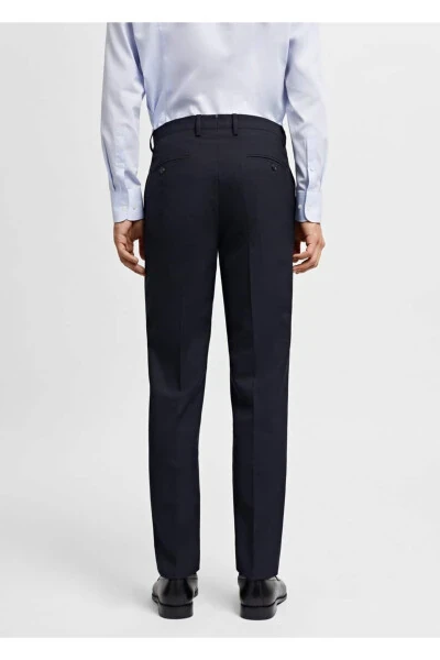 Süper slim fit streç kumaştan kumaş pantolon - 4