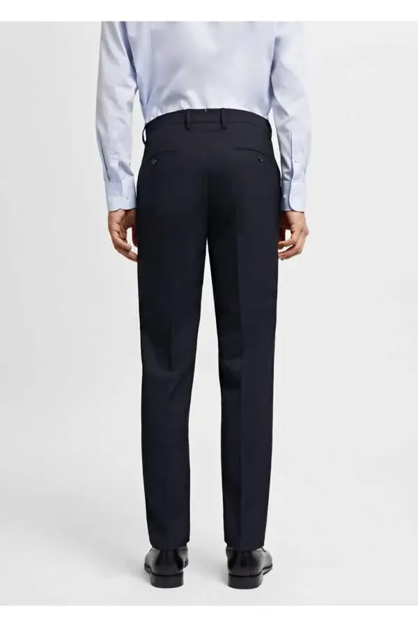 Süper slim fit streç kumaştan kumaş pantolon - 4