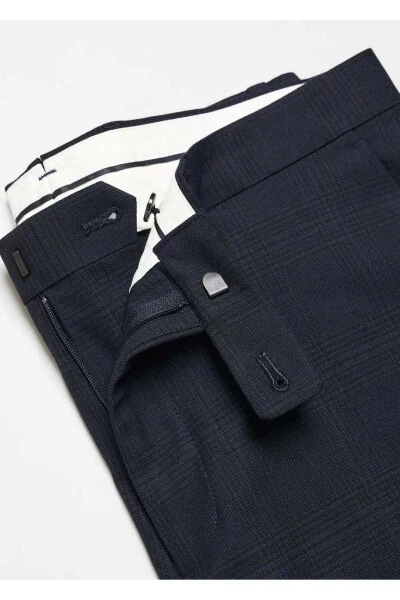 Süper slim fit streç kumaştan kumaş pantolon - 5