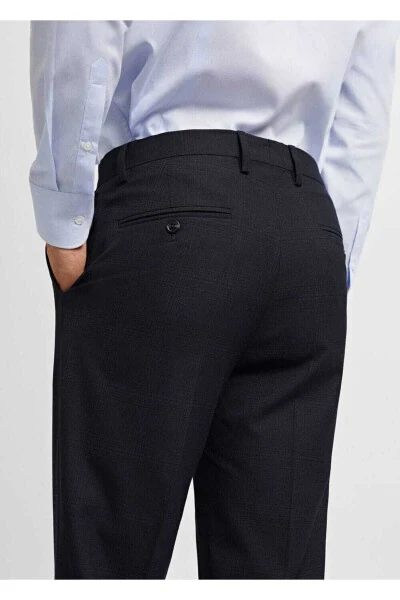 Süper slim fit streç kumaştan kumaş pantolon - 6