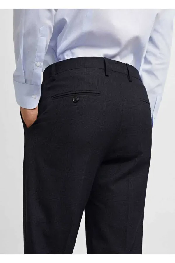 Süper slim fit streç kumaştan kumaş pantolon - 6