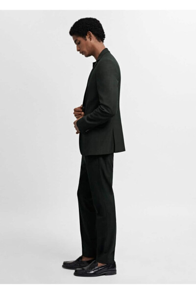 Super Slim Fit Stretch Fabric Dress Pants - 5