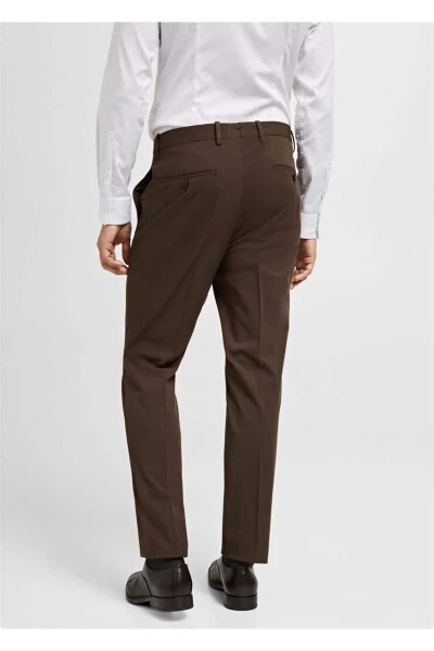 Super slim fit stretch fabric dress pants - 5