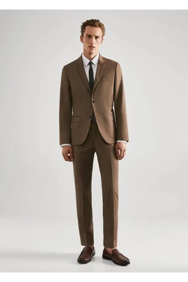 Super Slim Fit Stretch-Fabric Dress Pants - 2