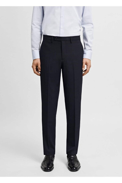 Super slim fit stretch-fabric dress pants - MANGO MAN
