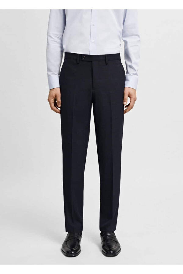 Super slim fit stretch-fabric dress pants - 1