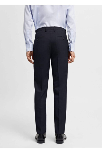 Super slim fit stretch-fabric dress pants - 4
