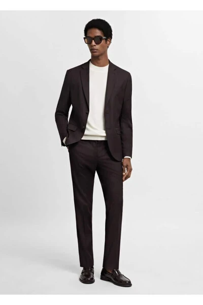 Super slim fit stretch fabric dress pants - MANGO MAN (1)