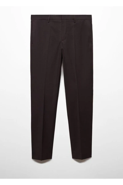 Super slim fit stretch fabric dress pants - 3