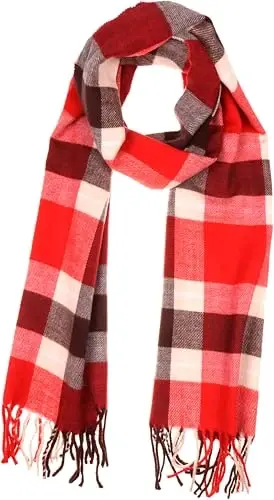 Super Soft Classic Scarf for women, Mens Warm Cashmere Feel Winter Scarf for Men - 2