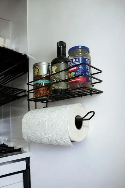 Super Sticker Adhesive Spice Rack and Paper Towel Holder/paper towel holder spice rack - 2