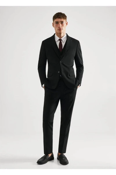 Super Tor Ikkinchi Blazer Jaket - MANGO MAN (1)