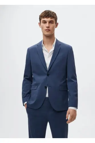 Super tor ko'ylakli blazer ko'ylagi - Murakkab ko'k - 1