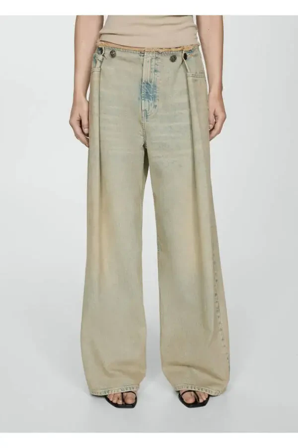 Super wideleg jean trousers - 1