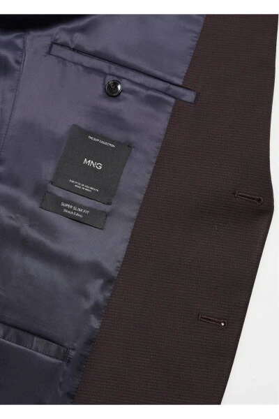 Super yupqa kesim blazer koʻylagi choʻziladigan matodan - 5