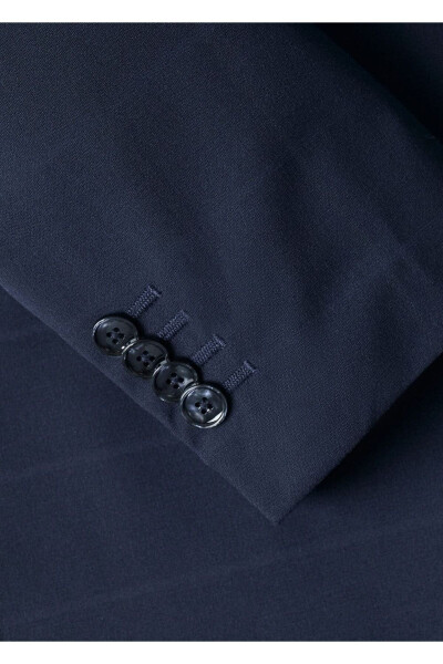 Super Yupqa Kesimli Jafli Blazer Palto - 5