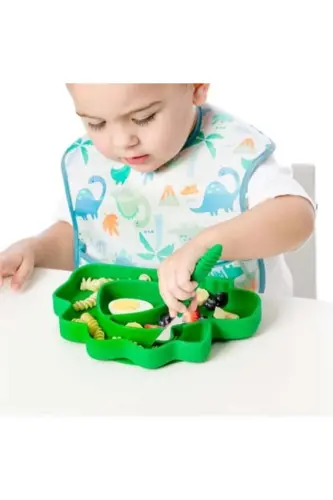 Superbib Bib 3-Pack - Hangry, Dinosaurs, Blu - 1