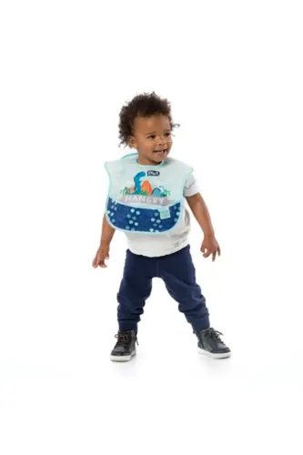 Superbib Bib 3-Pack - Hangry, Dinosaurs, Blu - 4