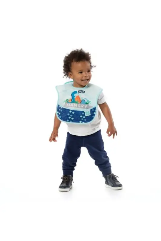 Superbib Bib 3-Pack - Hangry, Dinosaurs, Blu - 4