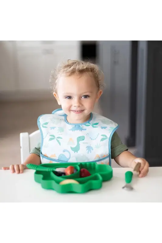 Superbib Önlük 3-tali Paket - Hangry, Dinosaurs, Blu - 3