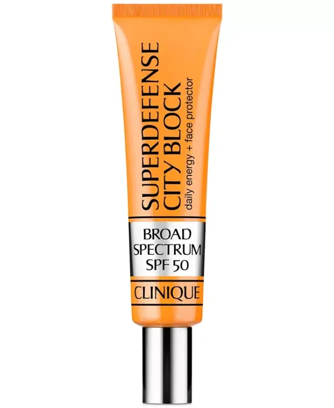 Superdefense™ City Block Broad Spectrum SPF 50 Daily Energy + Face Protector, 1.3 oz. - No Color - CLINIQUE