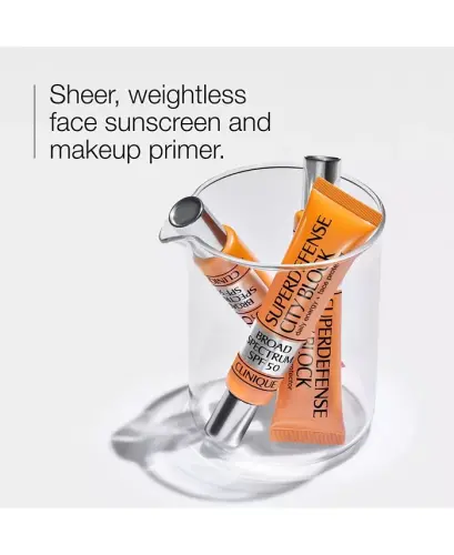 Superdefense™ City Block Broad Spectrum SPF 50 Daily Energy + Face Protector, 1.3 oz. - No Color - CLINIQUE (1)