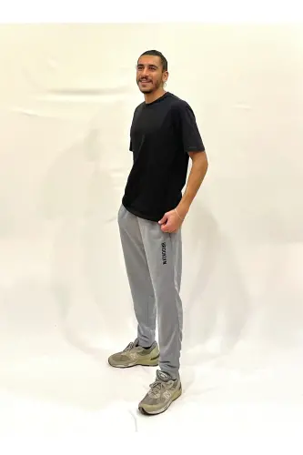 Süperlife Erkek Regular Fit Broklyn Baskılı İnce Eşofman Altı SPR 203 - ACIK GRİ - 5
