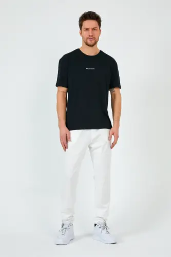 Superlife Men's Regular Fit Broklyn Printed Thin Sweatpants Spr 203-ECRU - 2