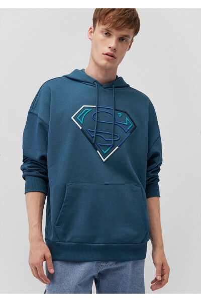 Superman printed blue sweatshirt - MAVI