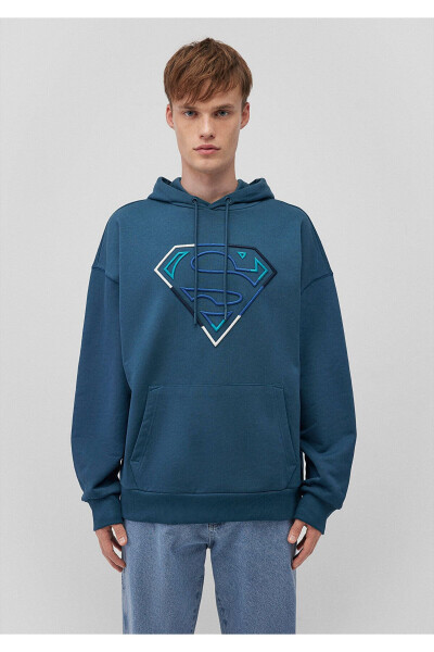 Superman printed blue sweatshirt - 3
