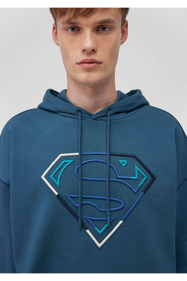 Superman printed blue sweatshirt - 5