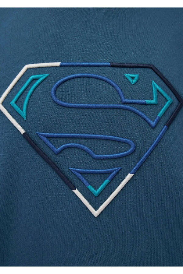 Superman printed blue sweatshirt - 6