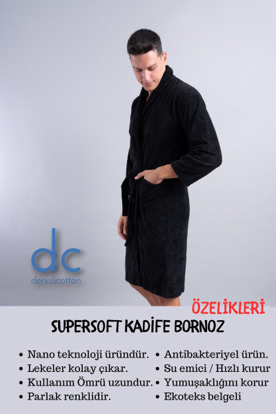 SuperSoft Men's Antibacterial Bathrobe - 2