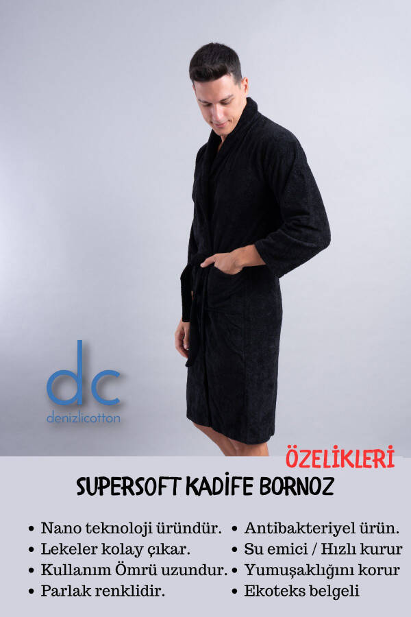 SuperSoft Men's Antibacterial Bathrobe - 2