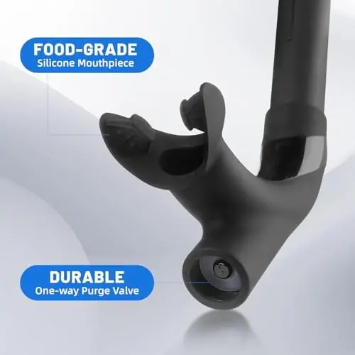 Supertrip Suv Suv Sporti uchun Snorkell, Kattalar Suv Sporti uchun Snorkell, Suvchi Trening Snorkell Snorkelling Uskunasi - 3