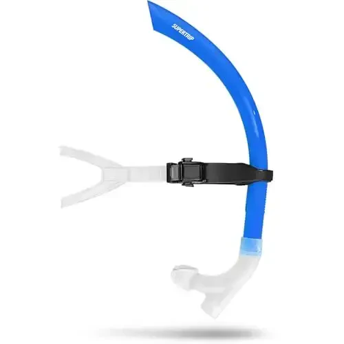 Supertrip Swim Snorkel for Lap Swimming, Adult Lap Swim Snorkel, Swimmer Training Snorkel Snorkeling Gear for Swimming 