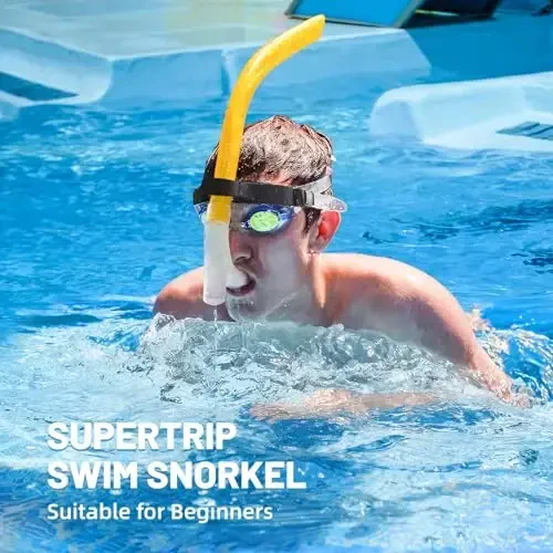 Supertrip Adult Lap Swim Snorkel for Training and Snorkeling - 6