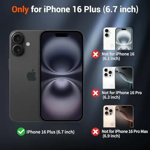 SUPFINE Magnetic for iPhone 16 Plus Case(Compatible with MagSafe)(10 FT Military Grade Drop Protection) Slim Translucent Matte Shockproof with Anti-Fingerprint Phone Case,Wine Red - SUPFINE