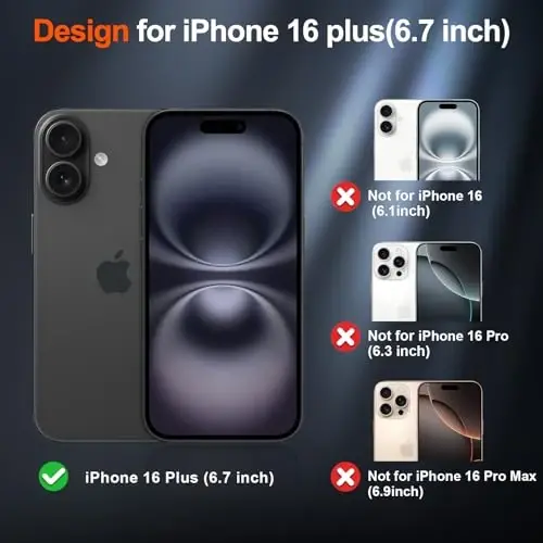 SUPFINE Magnetic for iPhone 16 Plus Case (Compatible with MagSafe) (Military Grade Drop Protection) Slim Translucent Matte Shockproof with Anti-Fingerprint Phone Case, Brown - 2