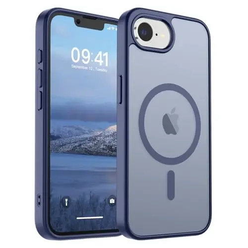 SUPFINE Magnetic for iPhone 16e Case 2025 (Compatible with MagSafe)(Military Grade Drop Protection) Slim Translucent Matte Shockproof with Anti-Fingerprint Phone Case,Lavender Gray - 1