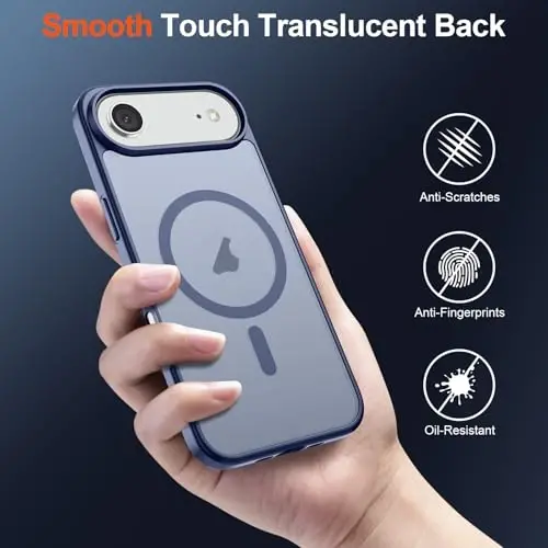 SUPFINE Magnetic for iPhone Air Case Lavender Gray | (Compatible with MagSafe)(Military Grade Drop Protection)Shockproof Translucent Matte Phone Cover - 6