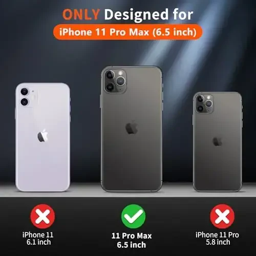 SUPFINE Magnetic for iPhone 11 Pro Max Case (MagSafe bilan mos keladi) (Harbiy darajadagi tushishdan himoya) Yupqa yarim shaffof mat shokga chidamli telefon qopqog'i, ko'k yashil - 2