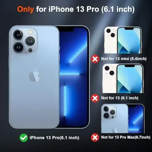 SUPFINE Magnetic for iPhone 13 Pro Case (MagSafe bilan mos) (Harbiy darajadagi tushishdan himoya) Yupqa yarim shaffof mat zarbaga chidamli barmoq izlariga qarshi telefon gʻilofi, Lavanda kulrang - 2